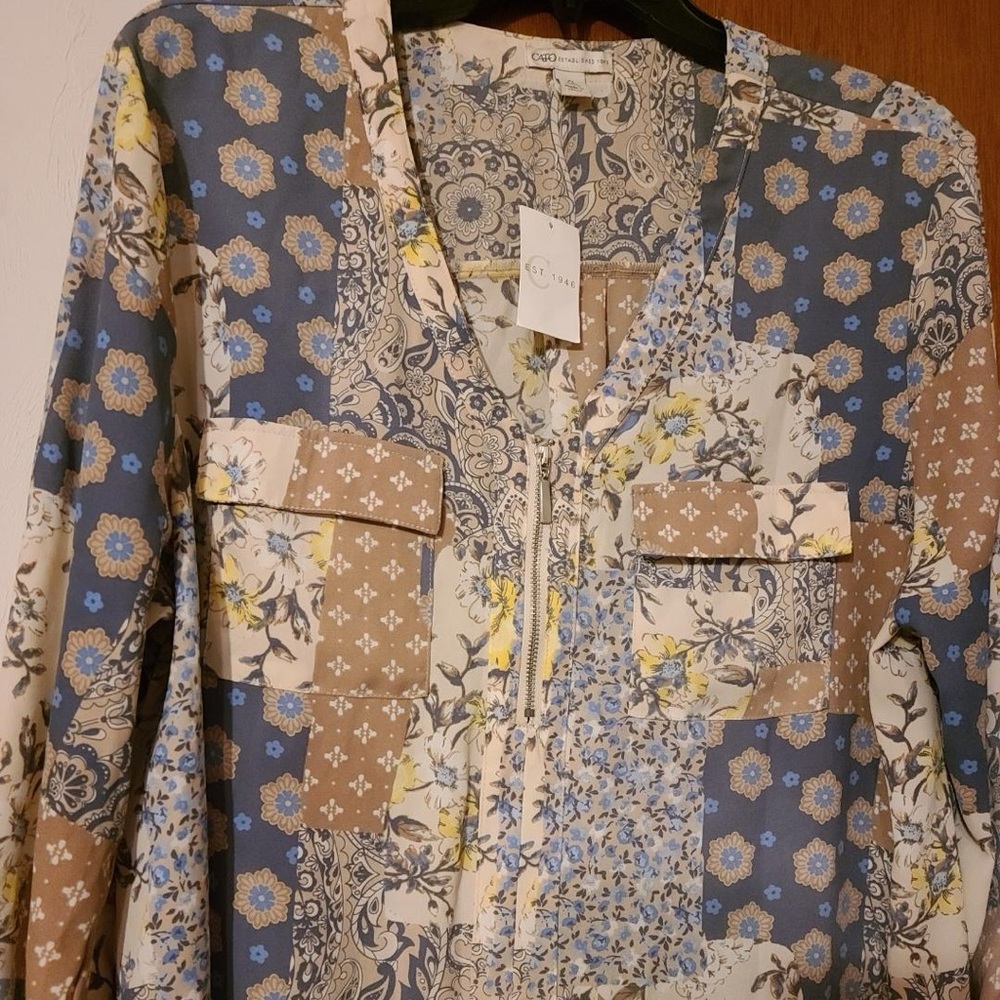 Multiple Print Blouse